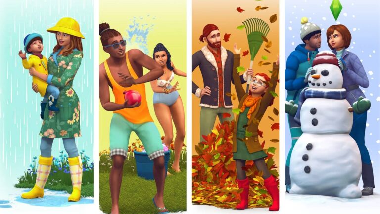 Sims 4 Jahreszeiten Sims in allen vier Jahreszeiten